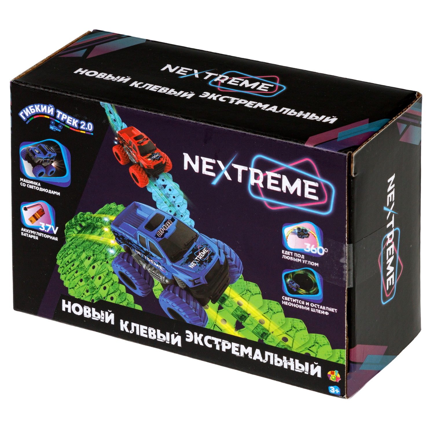 1TOY NEXTREME Гибкий трек внедорожник синий с аккумуляторной батареей