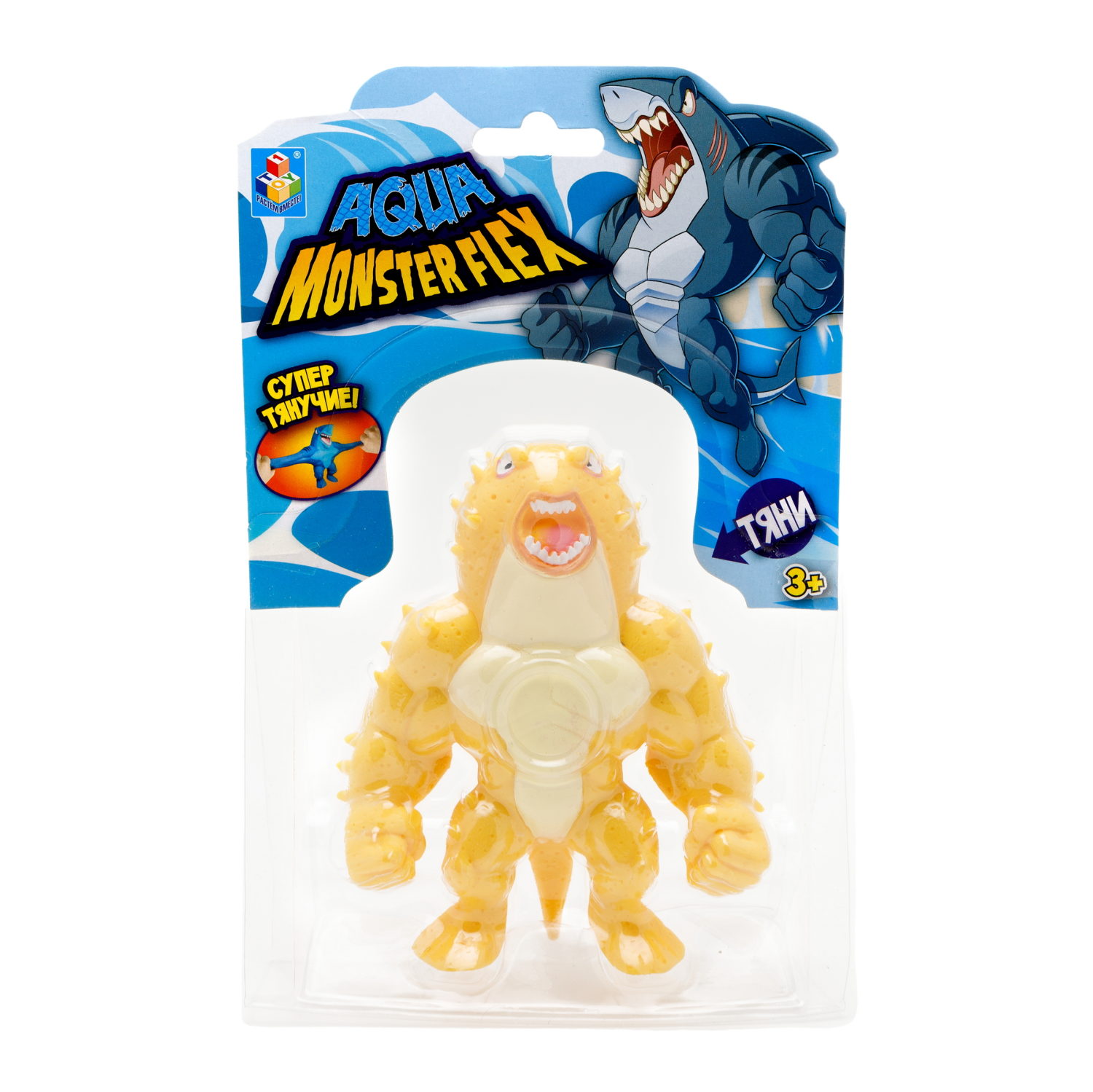 1Toy Игрушка для мальчика, тянучка монстр MONSTER FLEX AQUA, антистресс, 14 видов в ассортименте