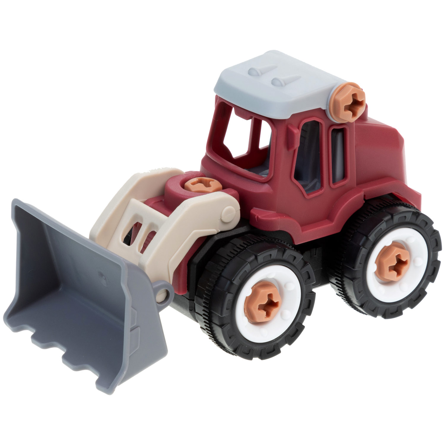 Трактор игрушка 1TOY Новостройка конструктор машинка, 32 деталей