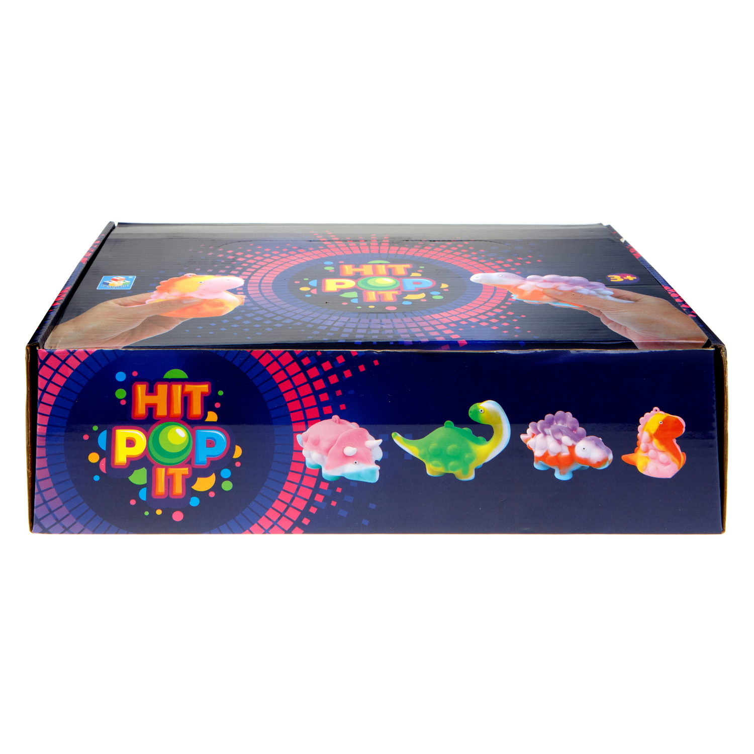 1TOY жмяка Hit Pop It "Динозавр", 9,5х6,3х8,4 см, 4 вида в ассортименте