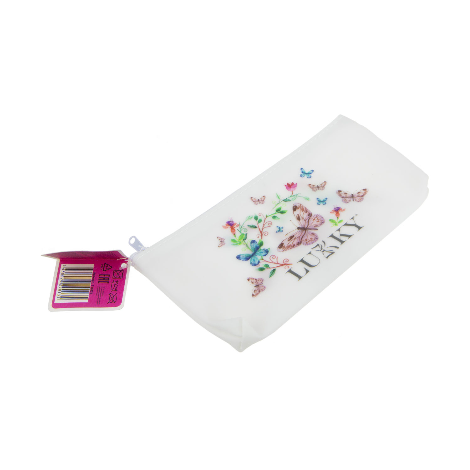 Пенал школьный, косметичка LUKKY для девочек, девушек, матовая, с принтом 