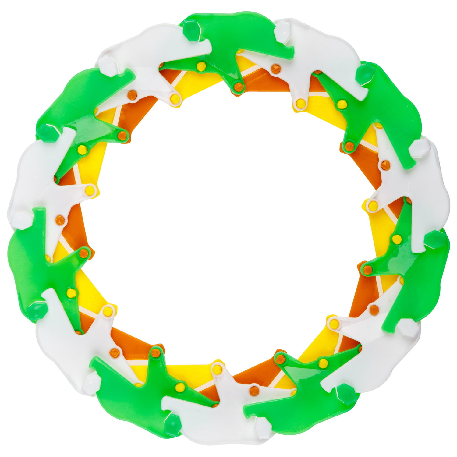 Фрисби складной 1TOY 7/14 см, двуцветный, желто-оранжевый