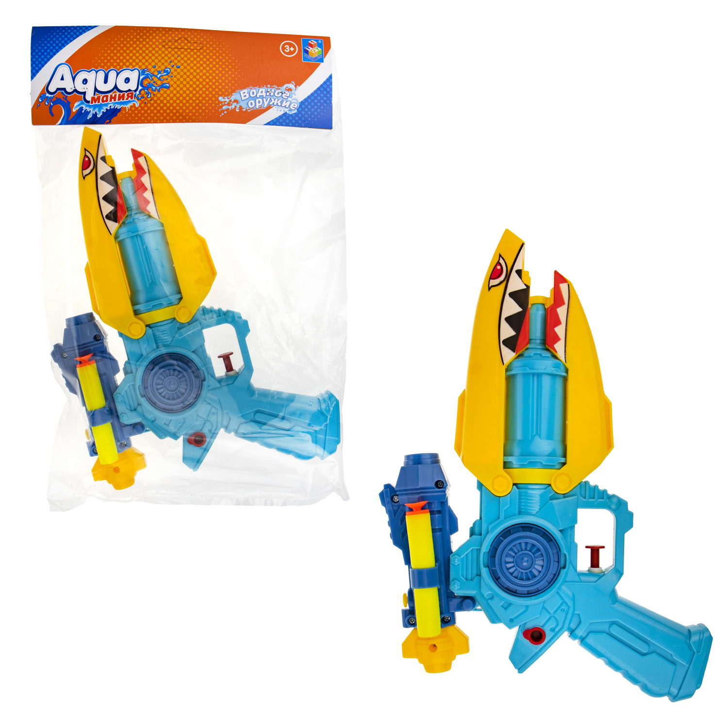 Водяной пистолет 1TOY Аквамания Акула