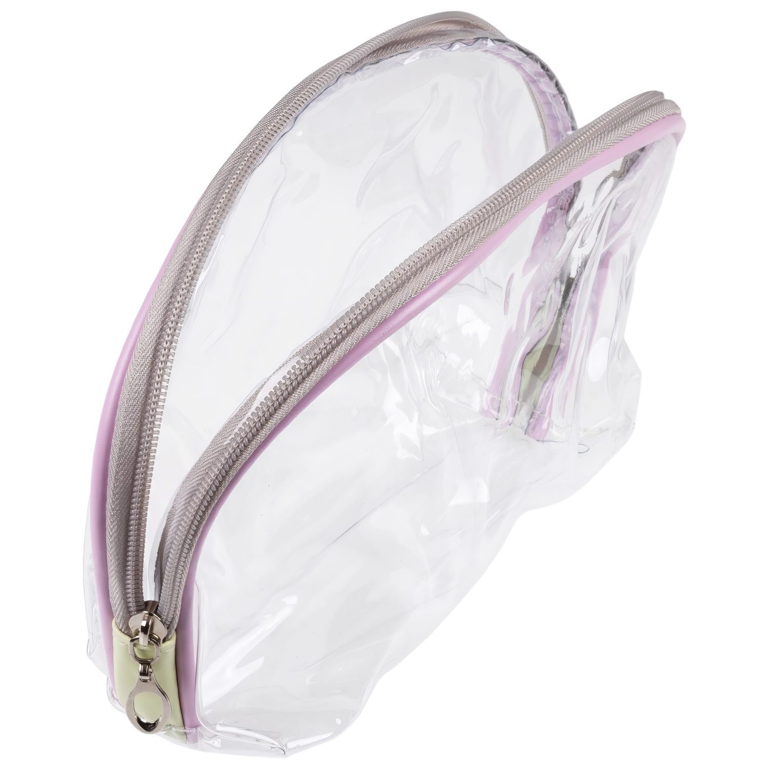 Набор из косметичек 2в1 Lukky Glam Dessert, прозрачная (24*15*8.5 см) и цветная с лого (19*11*8 см)