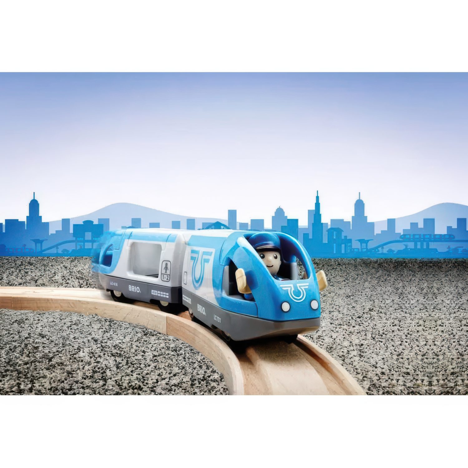 Поезд-экспресс BRIO, с машинистом, на батарейках