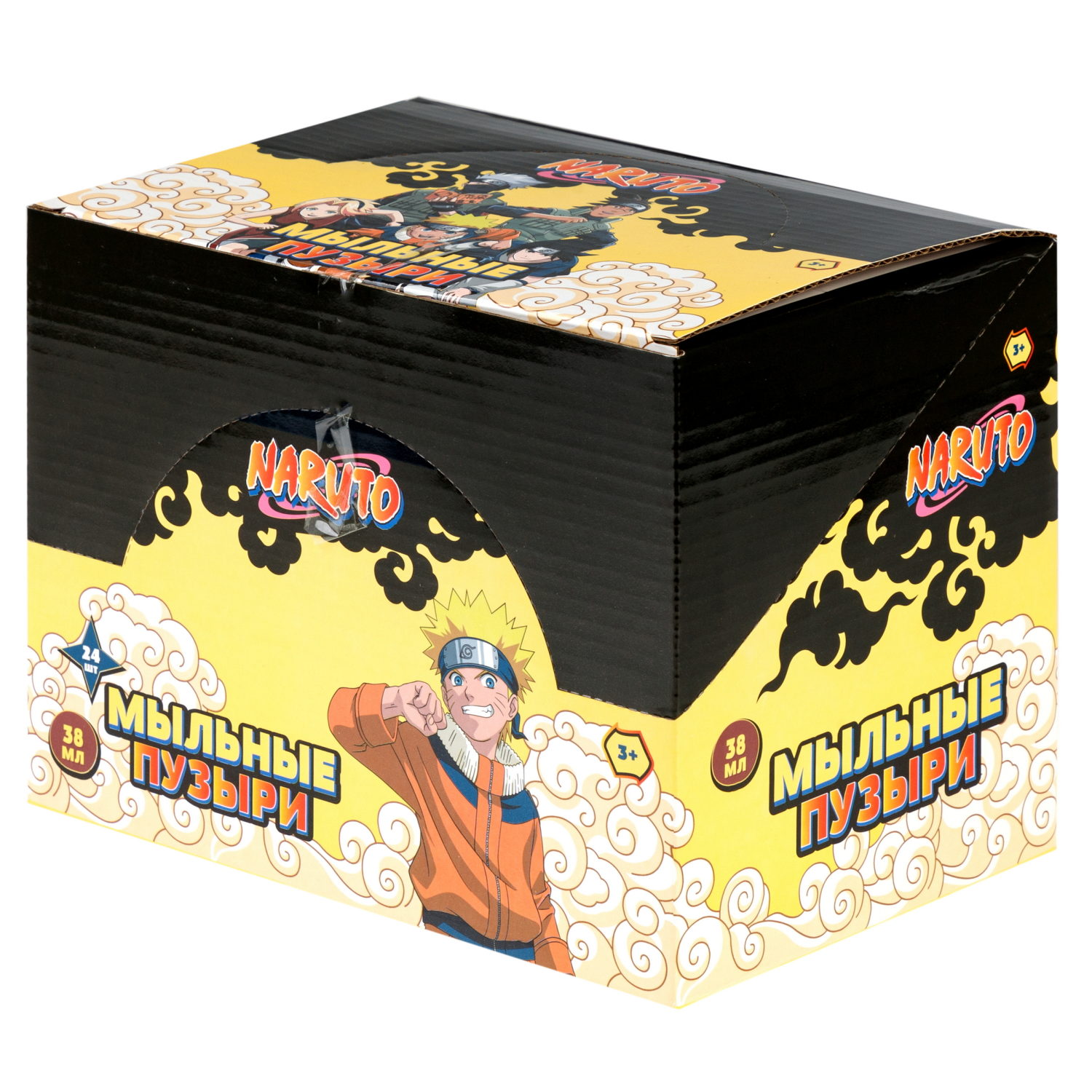 Мыльные пузыри Наруто 1TOY колба с кругляшом, 38 мл
