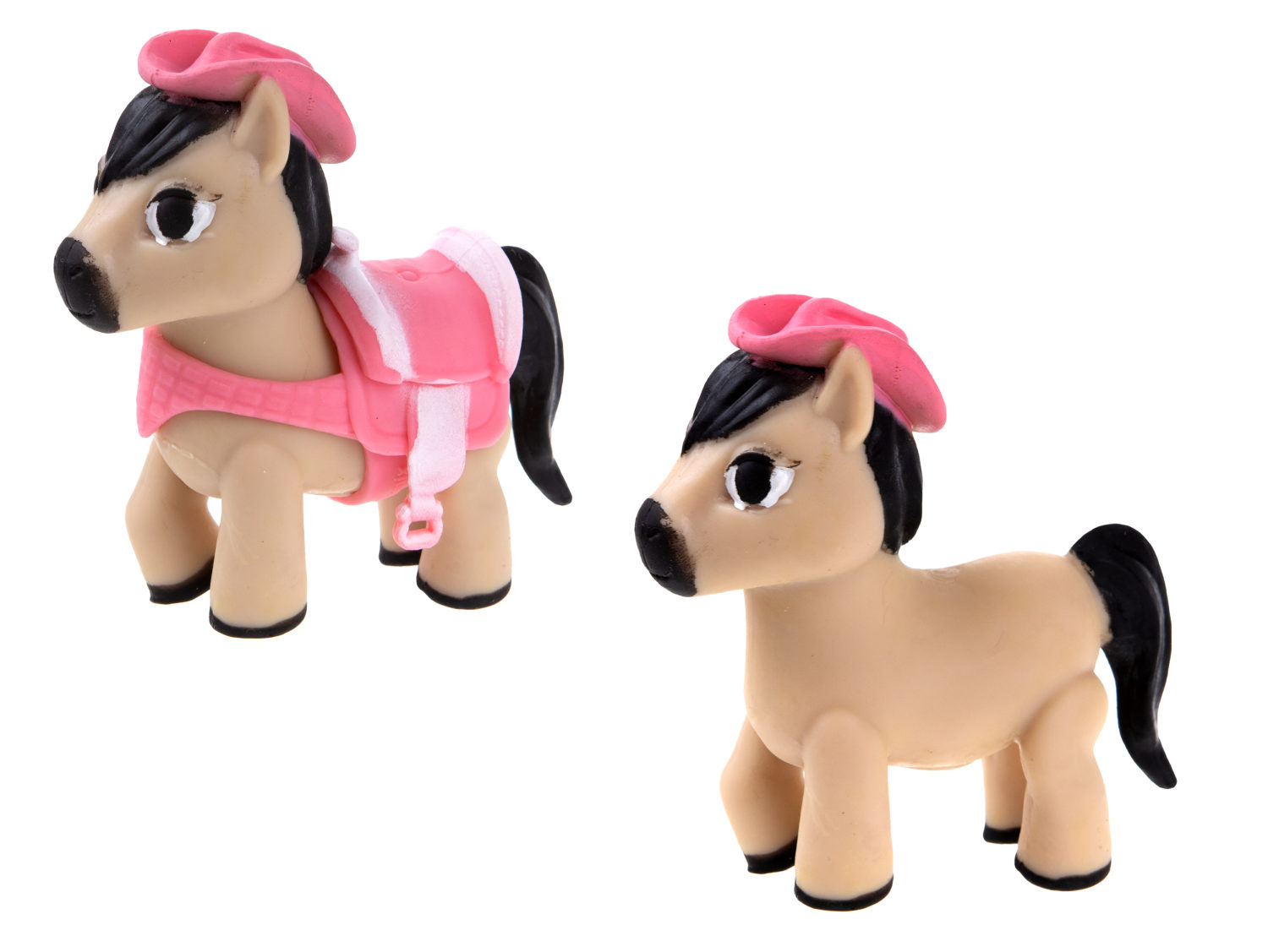 1TOY Пони на фасоне, пони тянущиеся в костюмчиках, 10см, 12 видов, пакет с окном, 12 шт в д/б