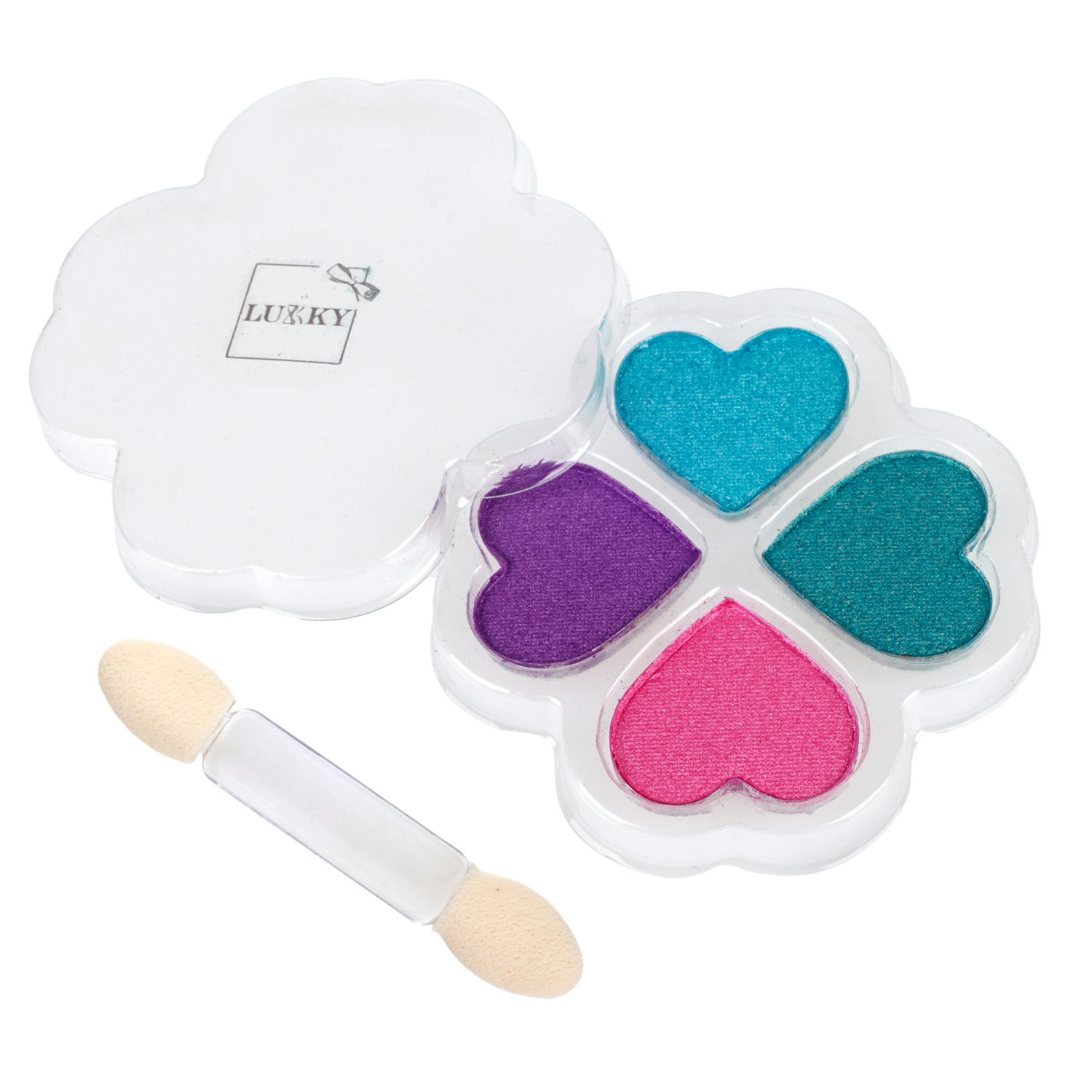 Lukky Бьюти-Дизайн Бабочки: гель-блёстки, лак для ногтей, гель-тени с блёстками, кисточка, заколочки для волос, стразы для лица