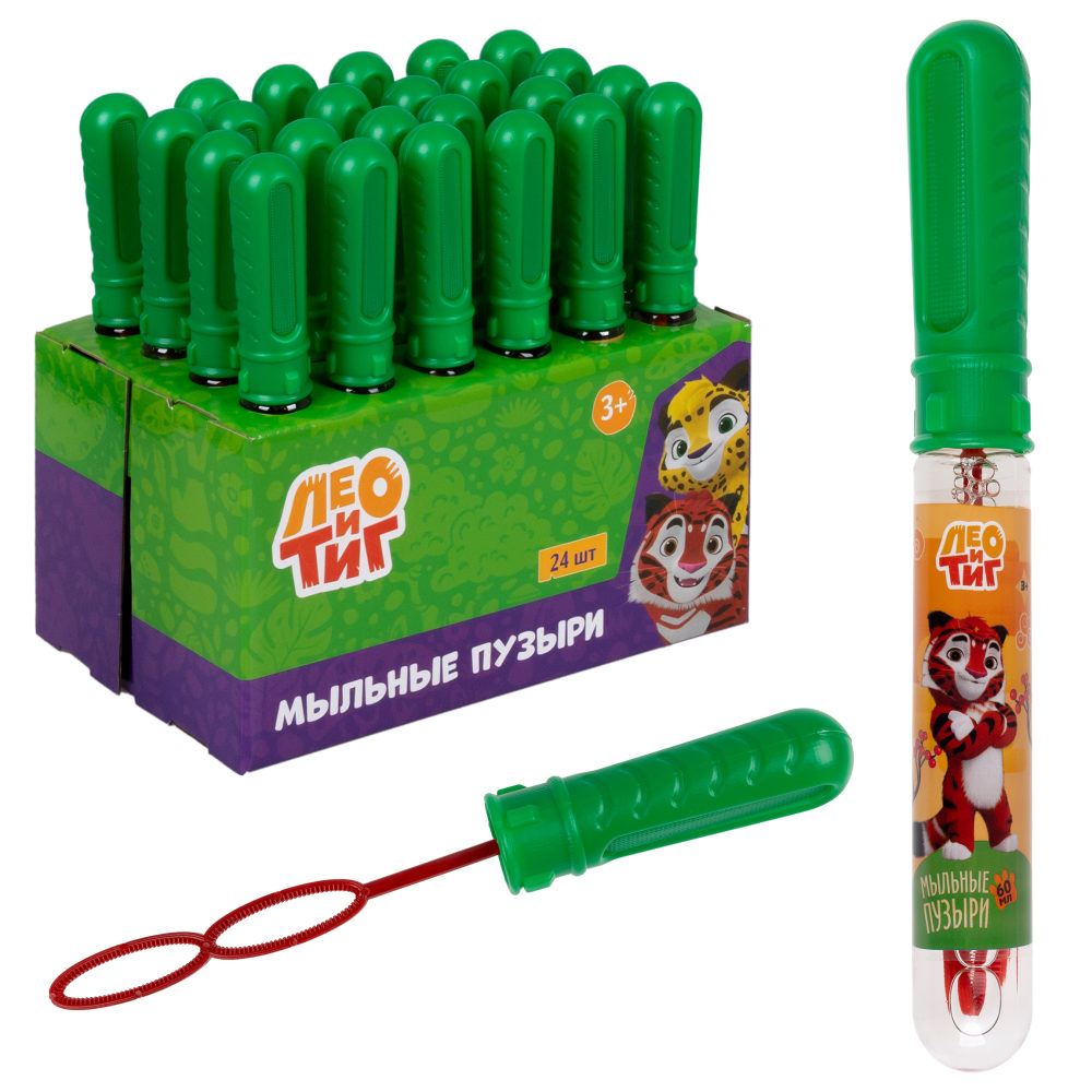 1TOY Лео и Тиг, мыльные пузыри, 60 мл