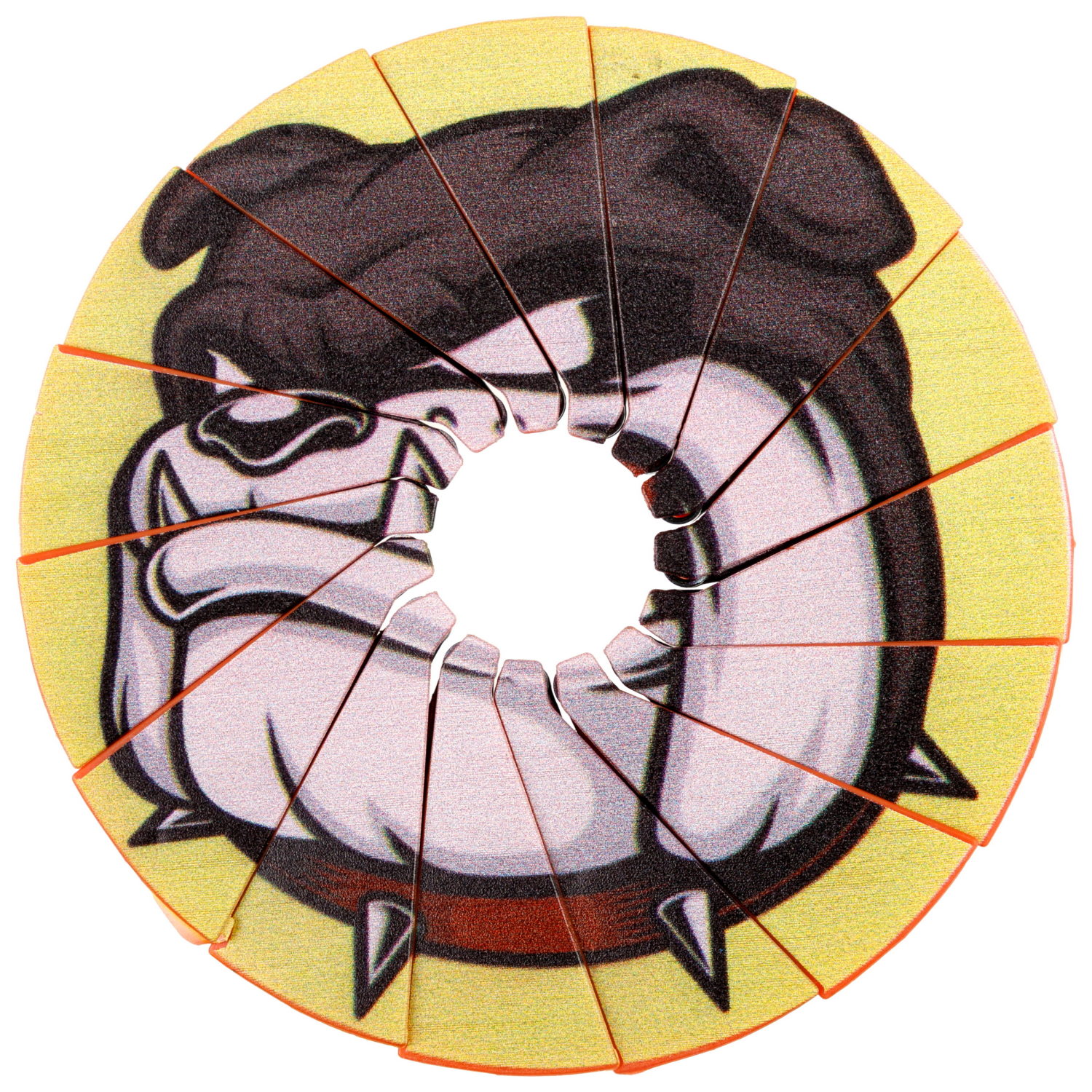 Фрисби складной 1TOY 12/25 см, с принтом, бульдог