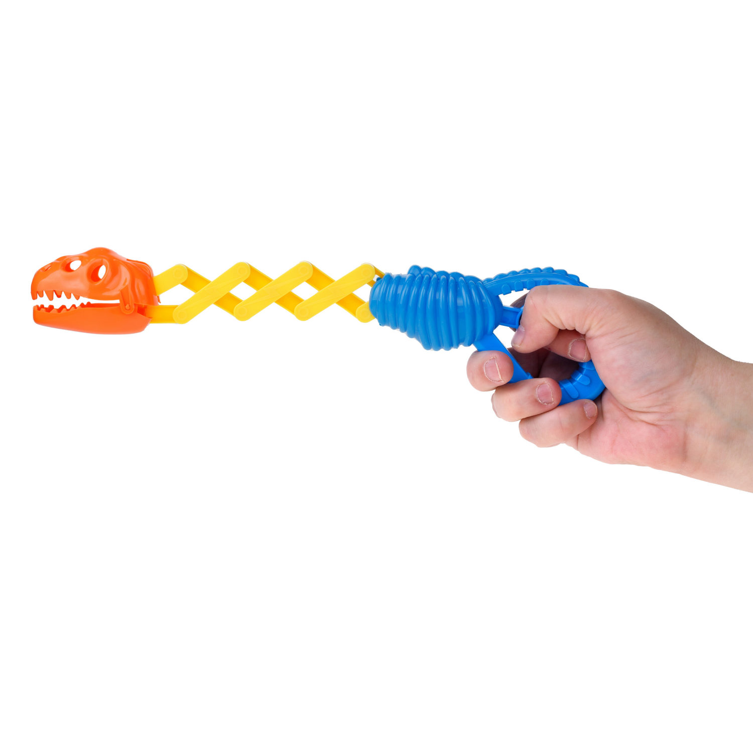 1TOY Хваталка в виде головы животного 24 см., 8 видов в ассорт., бирка, сетка