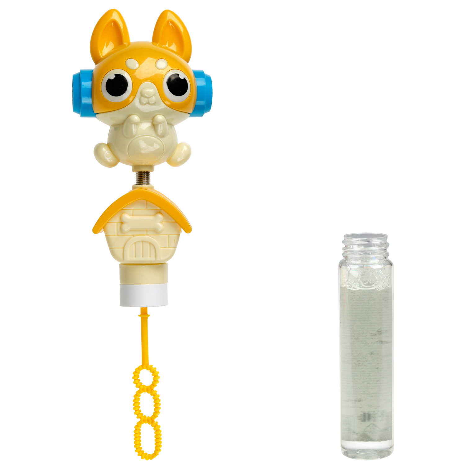 Мыльные пузыри с игрушкой-качалкой 1TOY Мы-шарики! Собака, 40 мл, 3 цвета в ассортименте