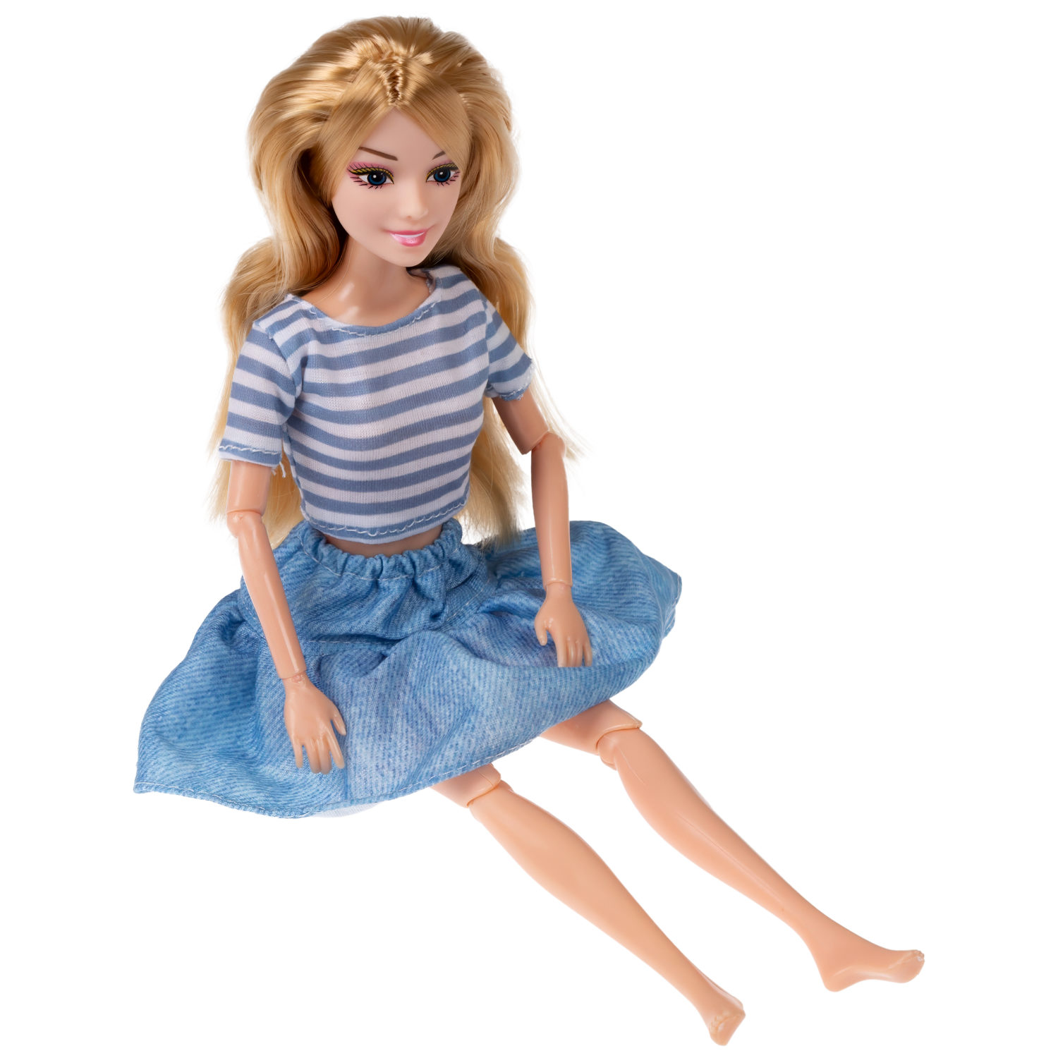 Кукла Alisa Weekend в голубом платье, с аксессуром и питомцем, 29 см