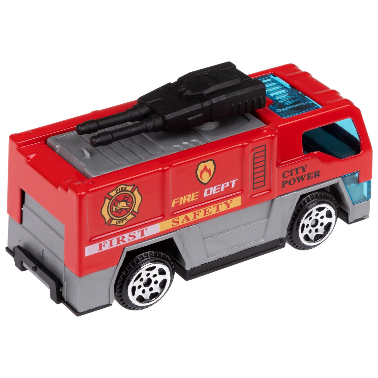 1toy Экстренные службы металлическая машинка 1:64 блистер, в асс. 12 шт.