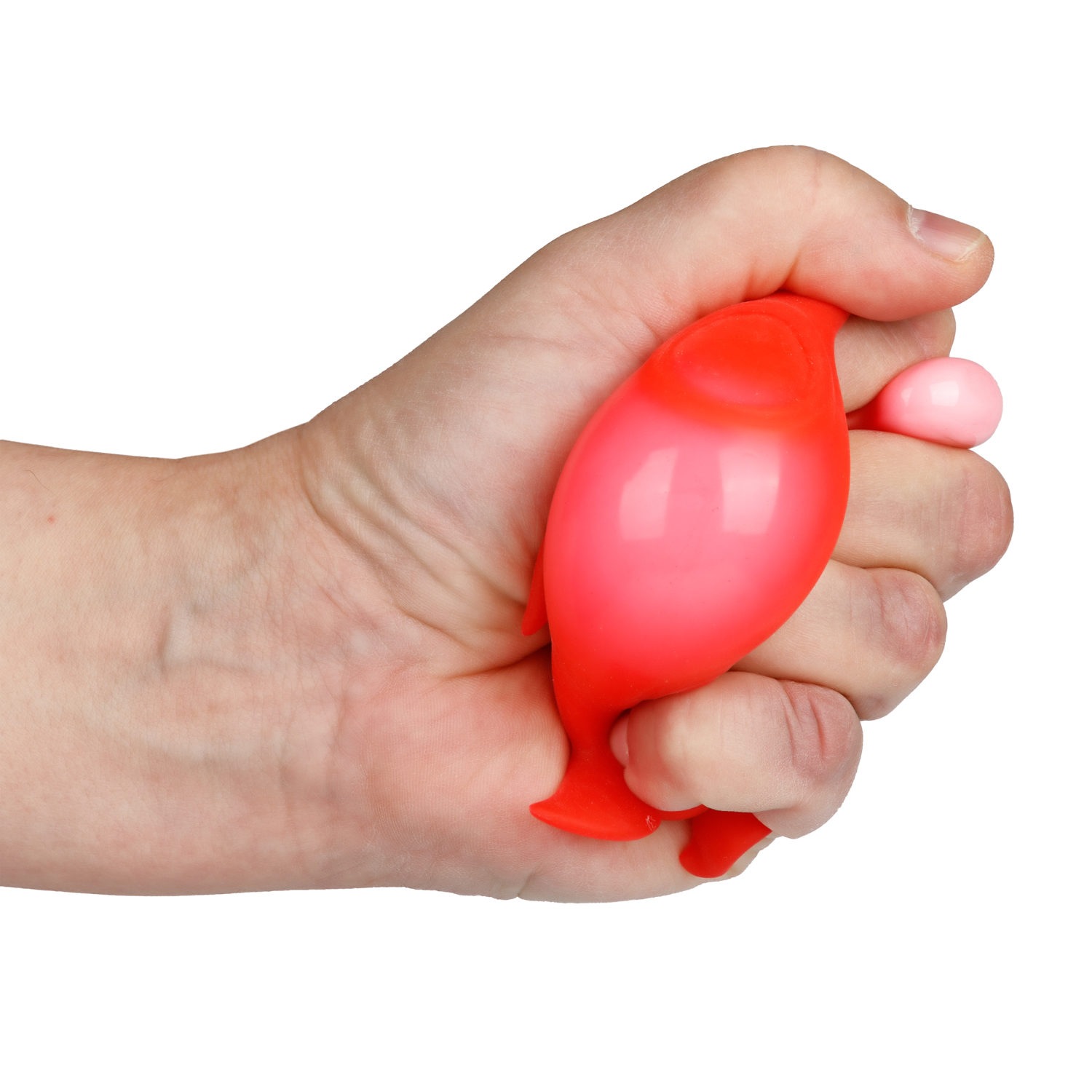 Антистресс-игрушка для рук 1TOY Крутой замес Ракета, жмякалка, мялка, 11 см, красная