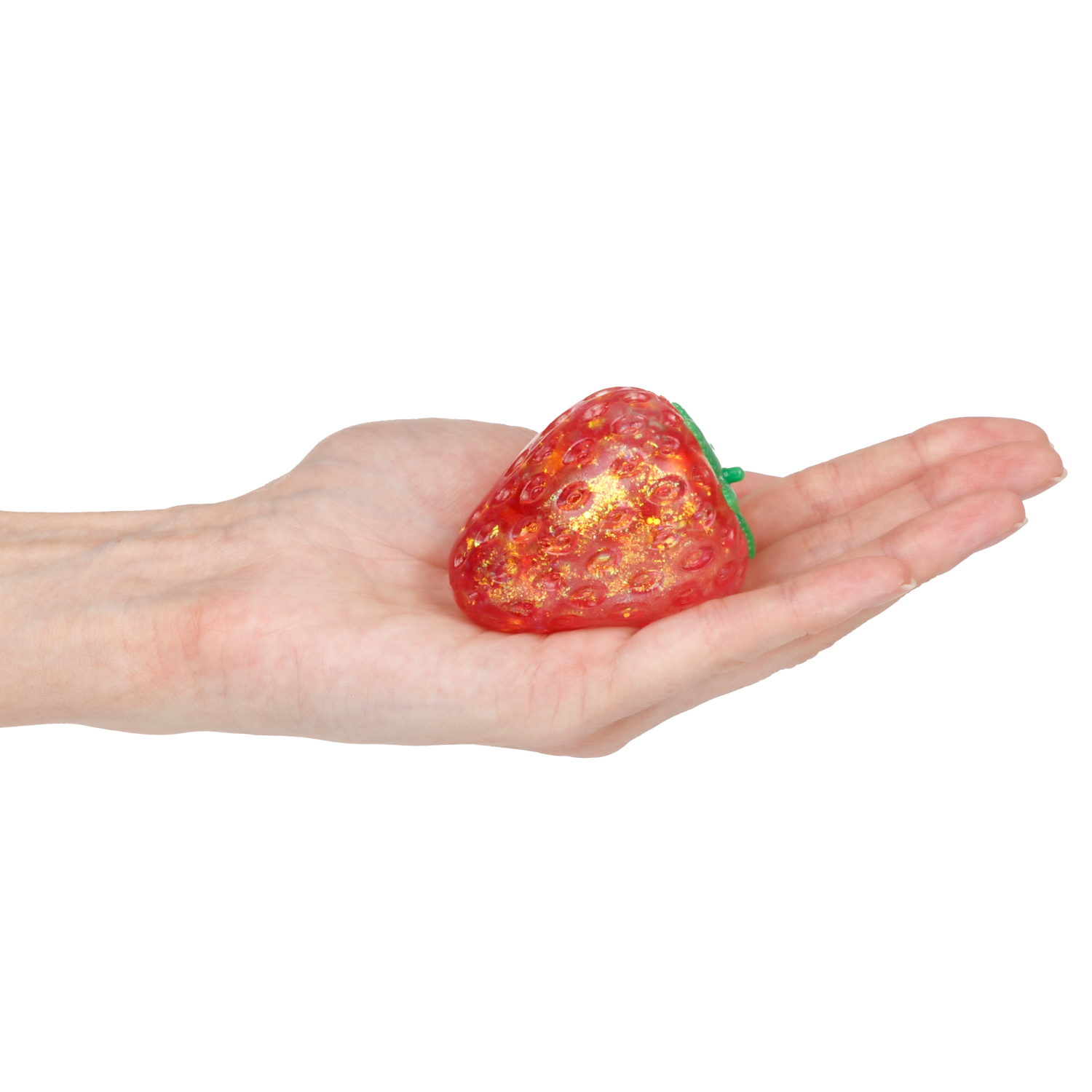 Игрушка-антистресс 1TOY Крутой замес «Супергель» клубника 5,5*5,5 см