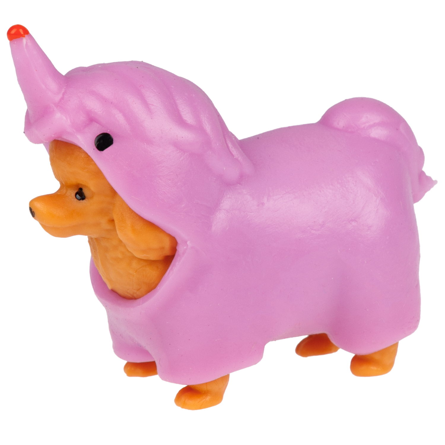 1toy "Прокачка для собачки", тянущиеся собачки в костюмчиках, мини 3,5*3,5*4 см д/б 24 шт