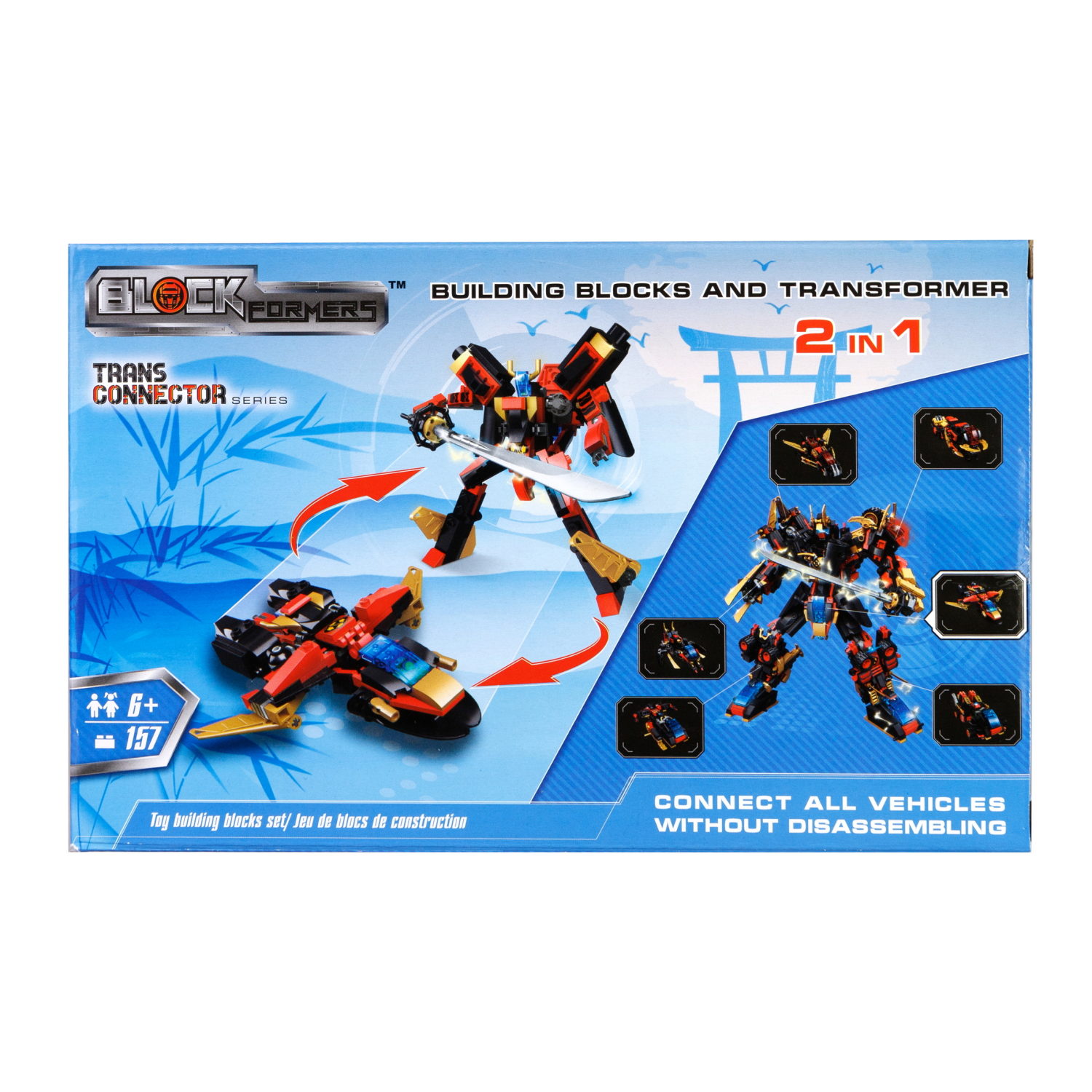 Конструктор  Трансформер BLOCKFORMERS  "Мегасамурай" Cерия TRANS CONNECTOR, 6 видов на выбор