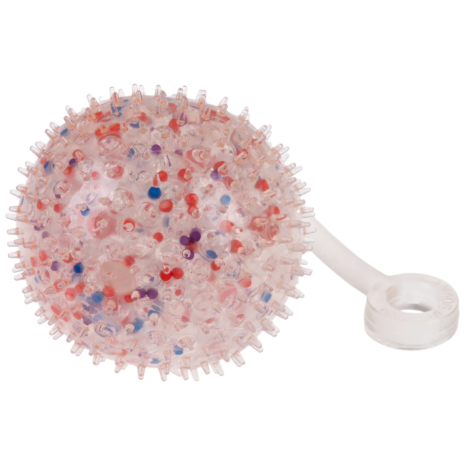 1toy Жмяка-антистресс "Шар" с разноцветными шариками 7 см, 4 вида в асс., 12 шт. в д/б