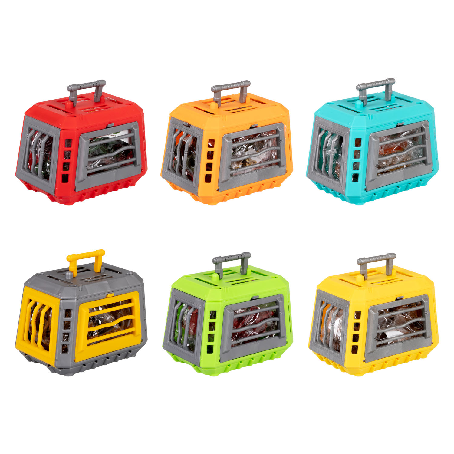 Конструктор 1TOY Динопарк "Клетка с динозавром", с отверткой, винтовой