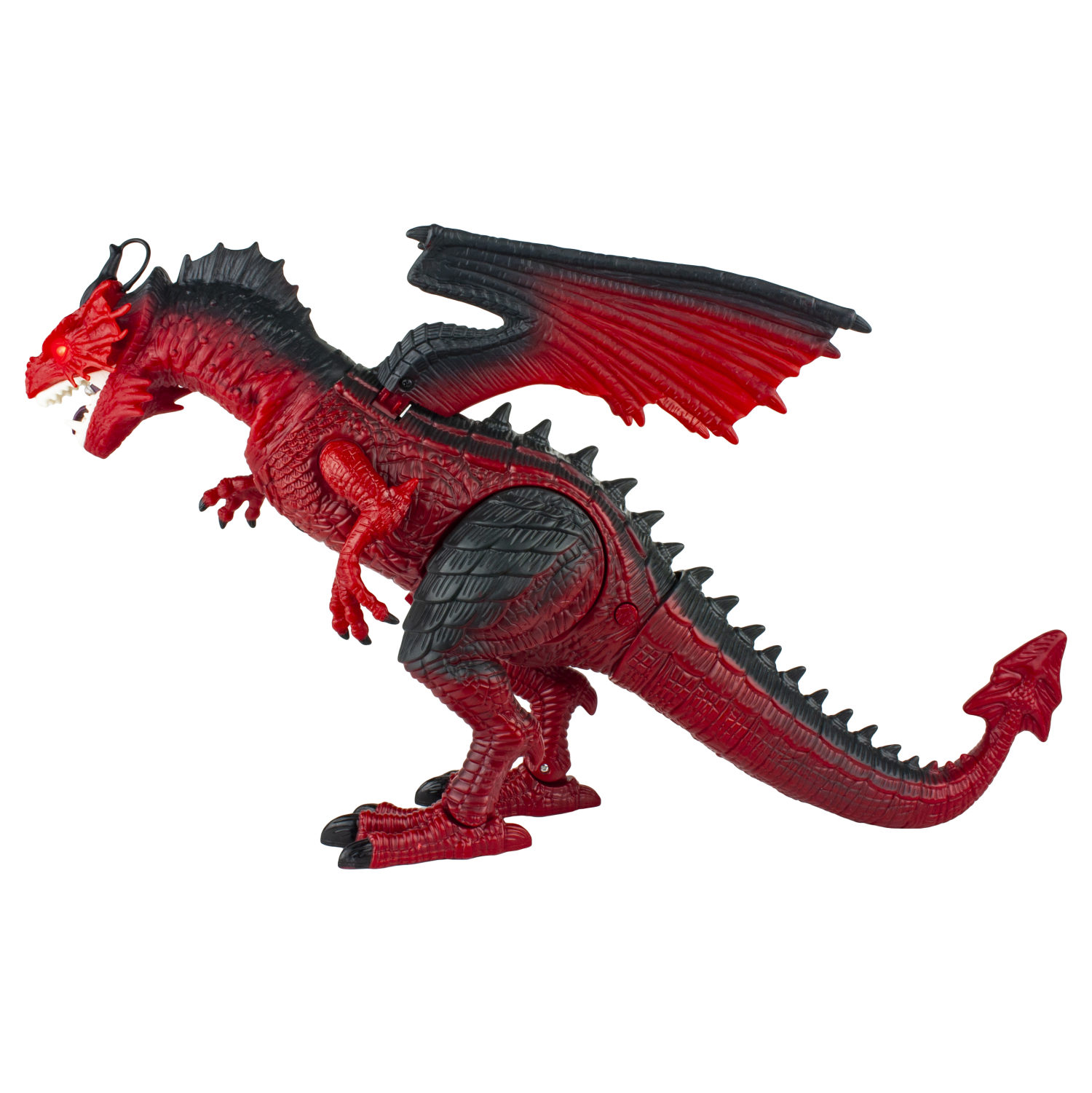 Интерактивная игрушка 1TOY Пламенный дракон на радиоуправлении, со световыми звуковыми и эффектами дыма