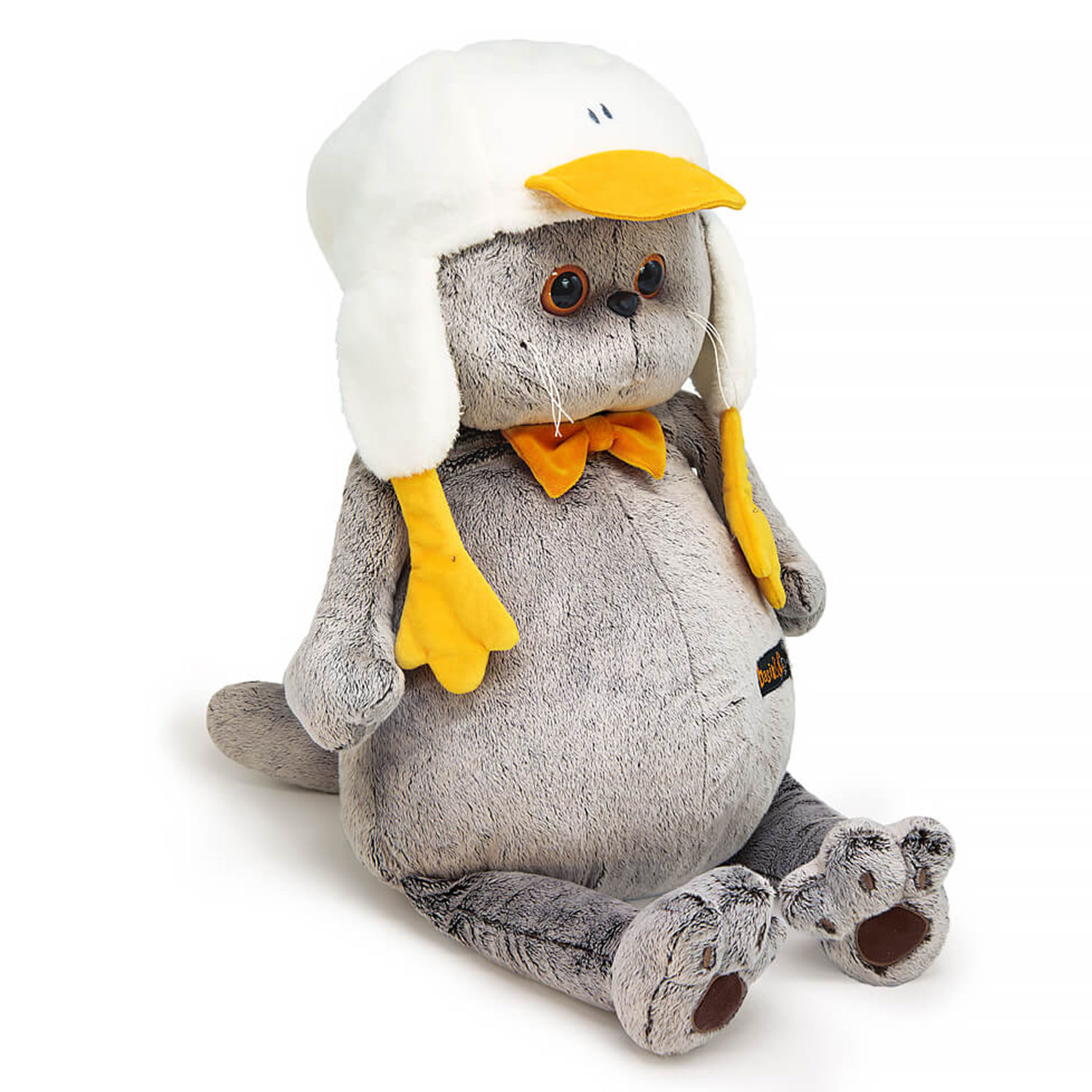 Мягкая игрушка Кот Басик в шапке Гусик, 47 см