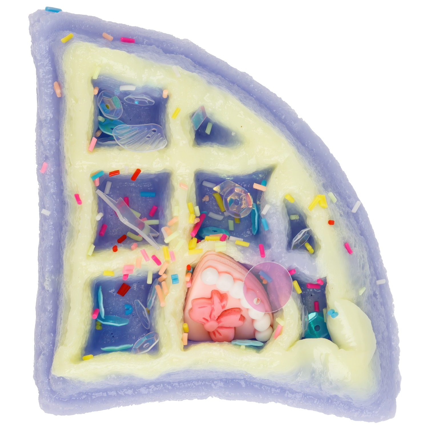 Игрушка-антистресс 1TOY Крутой замес «Няшка-вкусняшка», «Вафля бельгийская с посыпками», с колокольчиком, в ассортименте