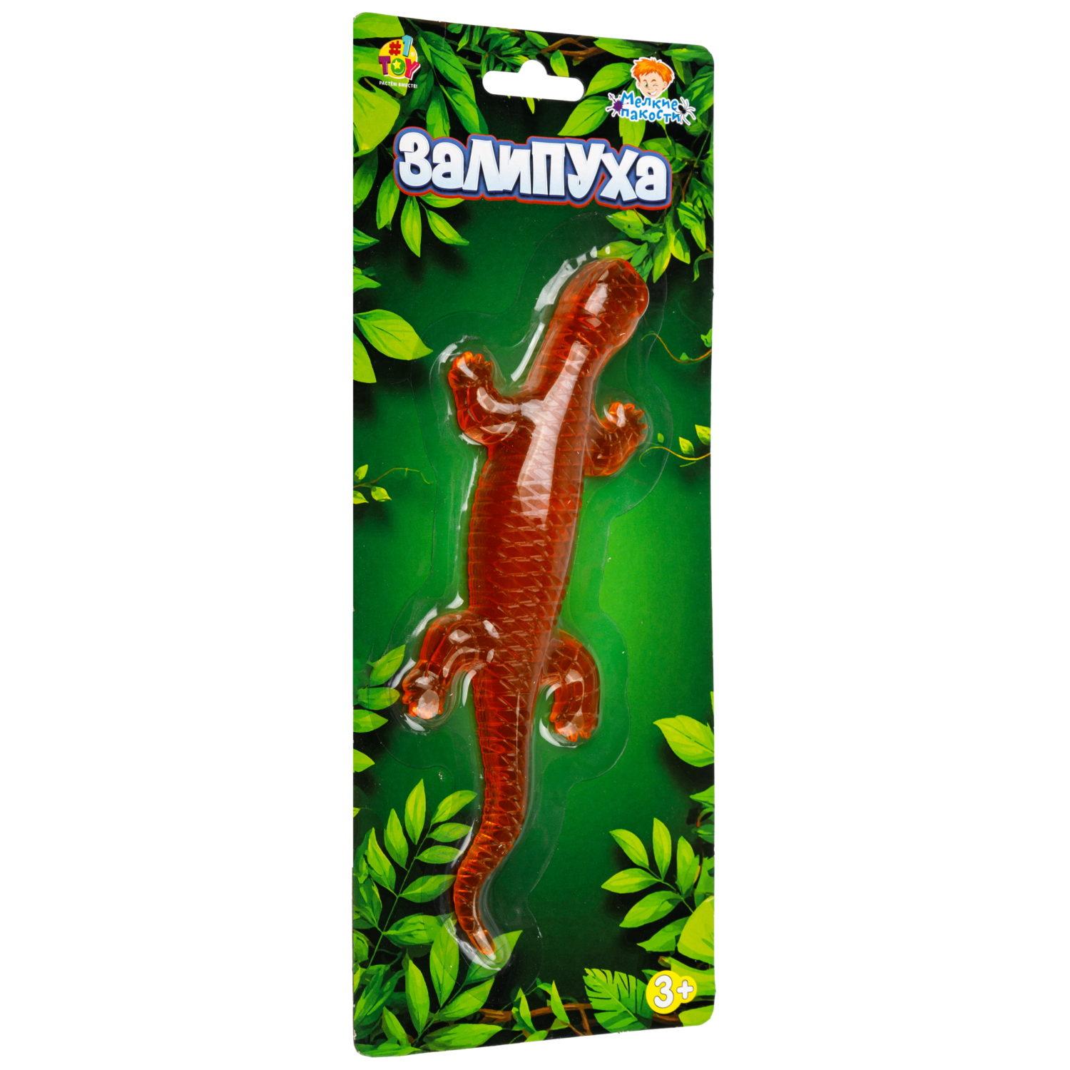 Жмяка липучая 1TOY Залипуха Ящерица, лизун