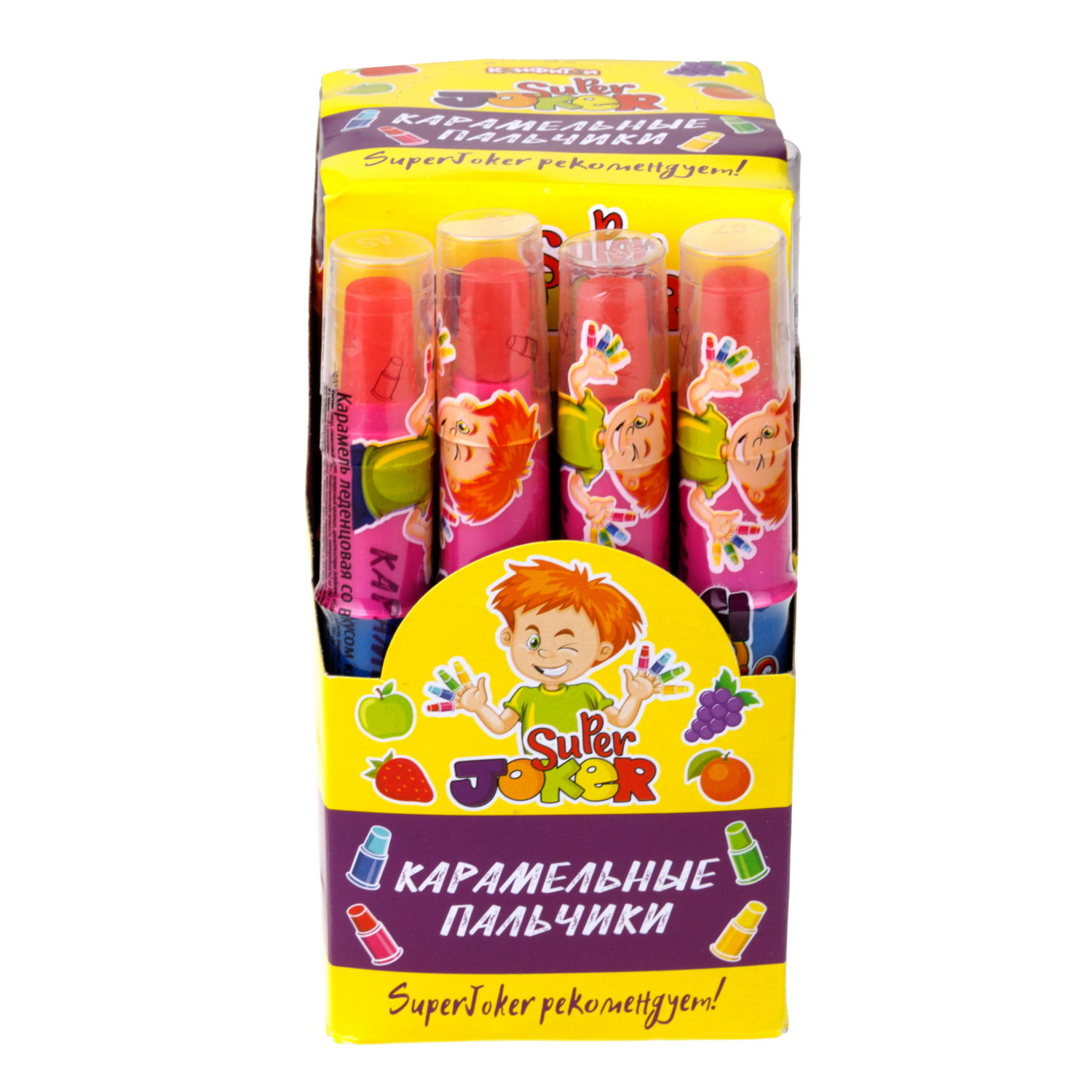 SUPER JOKER Карамельные пальчики, блок 20 шт. (10г х 20 х 30)