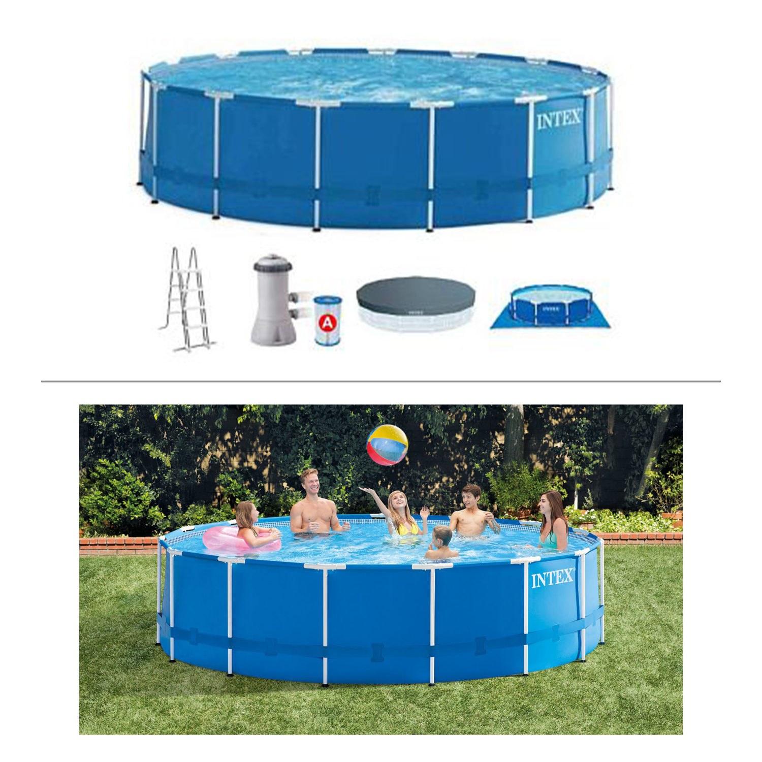 МЕТАЛЛИЧЕСКИЙ КАРКАСНЫЙ БАССЕЙН, ОТ 6 ЛЕТ