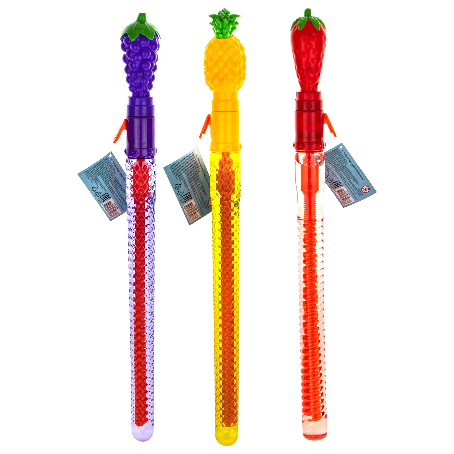 Мыльные пузыри гигантские 1TOY Мы-шарики! колба с раскладным элементом фрукты 165 мл