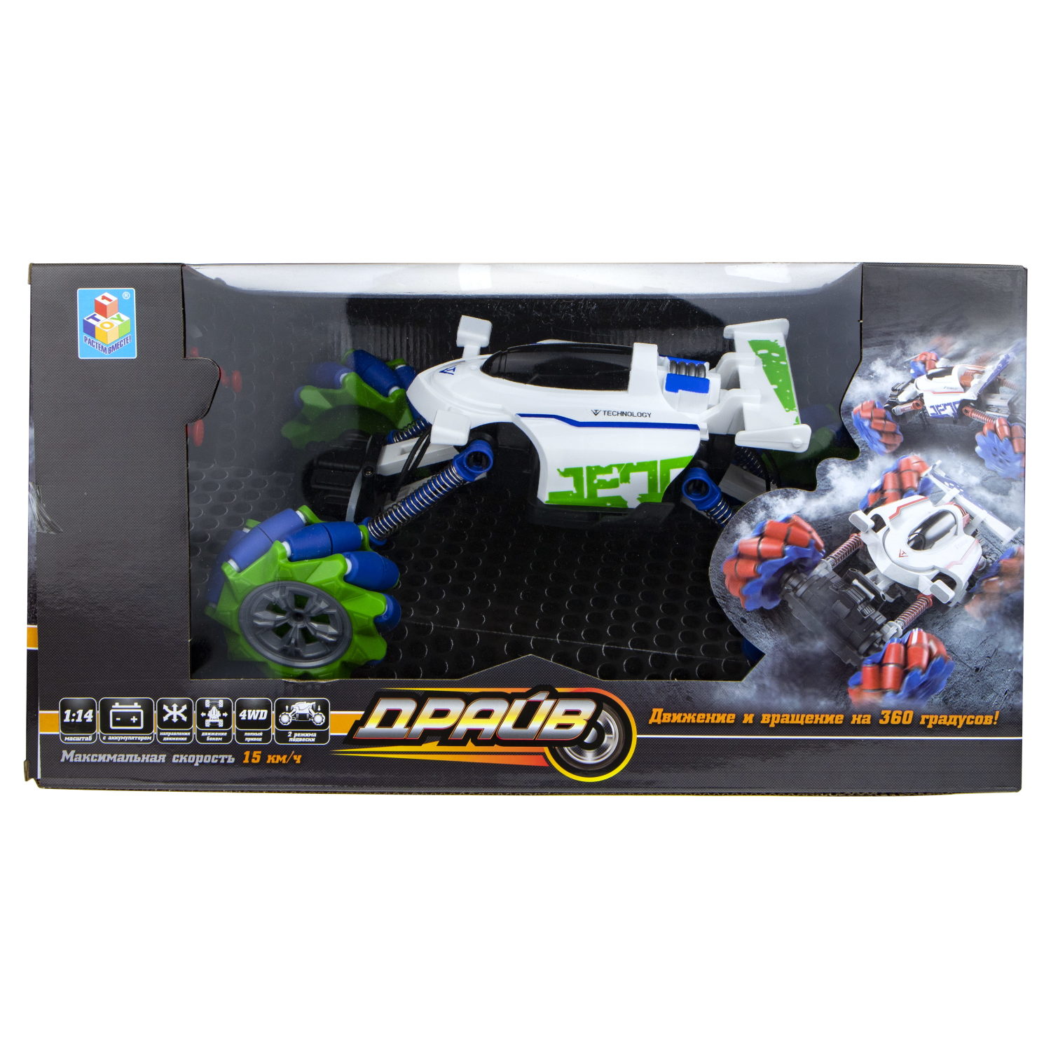 Машинка на пульте управления 1TOY  внедорожник