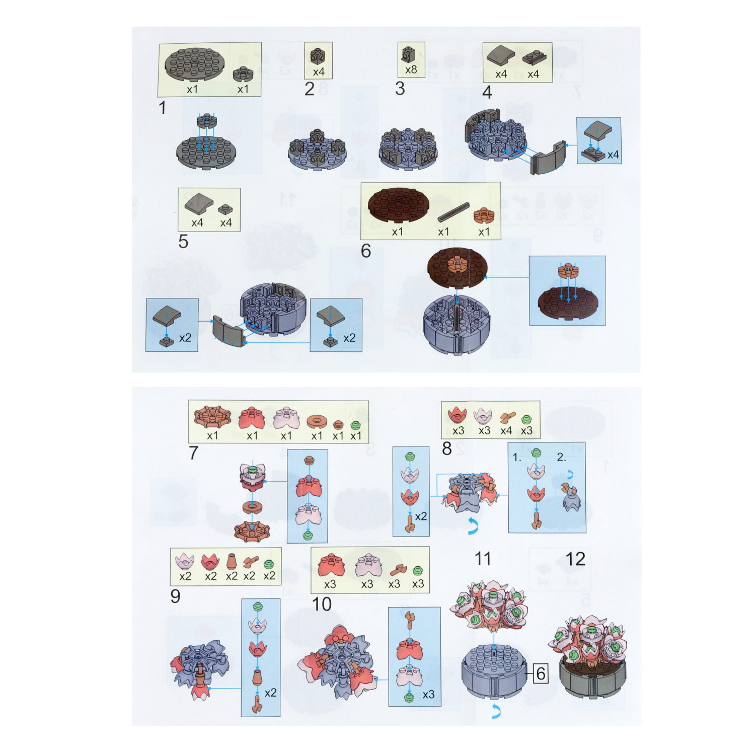 1TOY конструктор Blockformers "Цветы пустыни", 12 видов в ассортименте