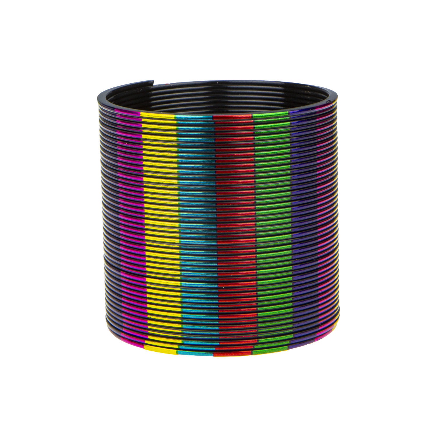 1toy пружинка Радуга-Дуга металлик пятнист. 6,3*6,5см.в пак.16*6*18см