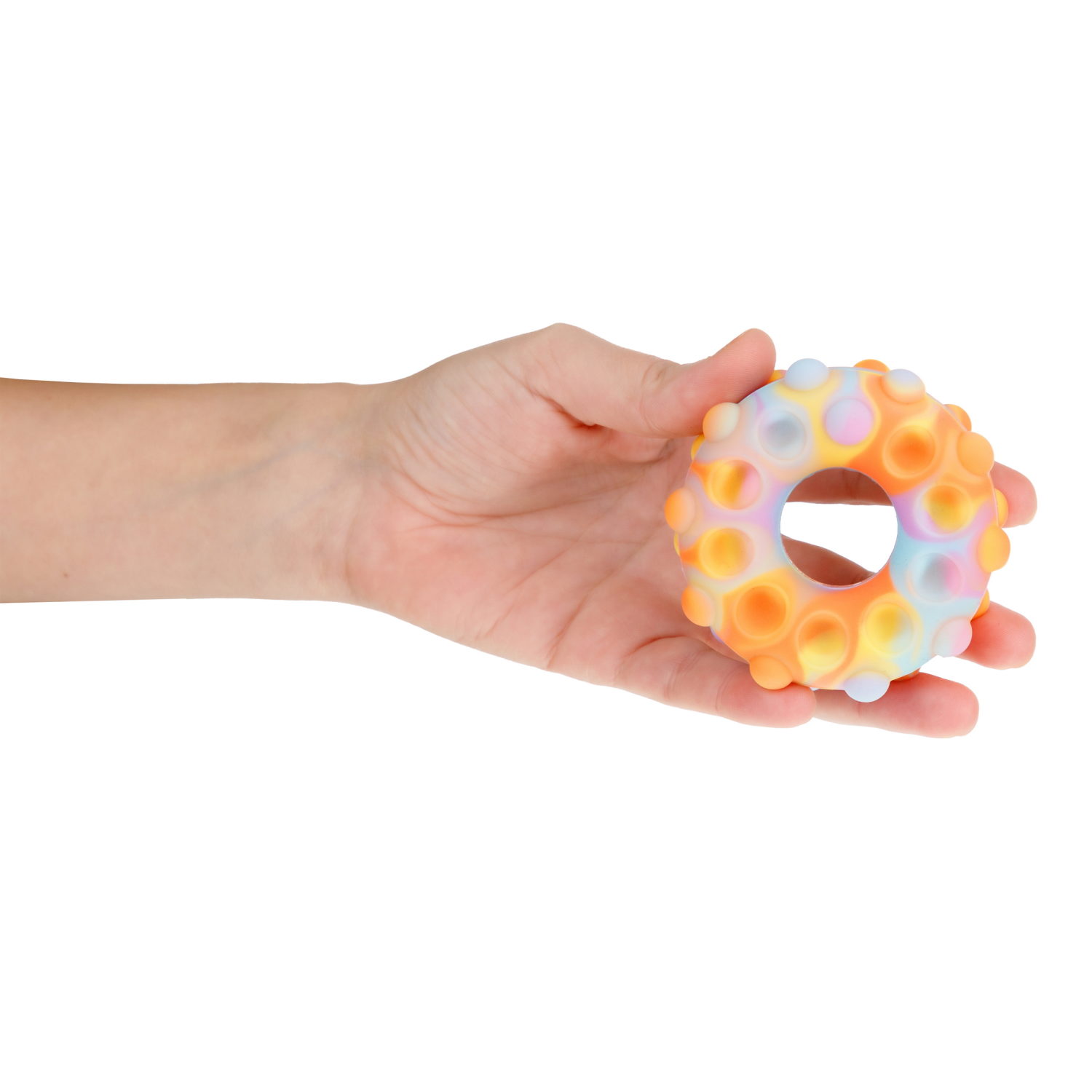 1toy Жмяка Hit Pop It "Пончик" 7 см, 3 вида в асс.