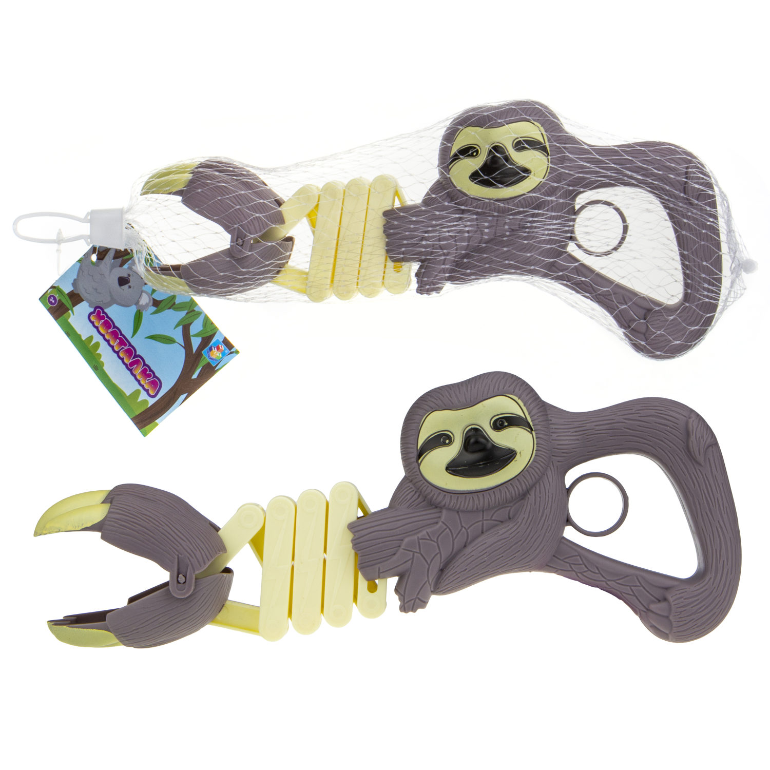 1TOY Хваталка в виде головы животного 20см.,6 видов на выбор