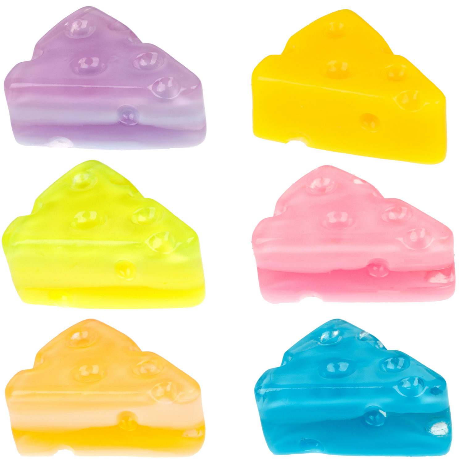 Игрушка-антистресс 1TOY Крутой замес Супергель «Сыр», фиолетовый