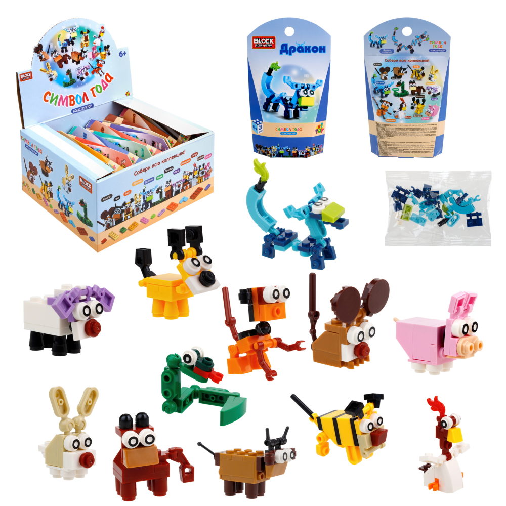 1TOY конструктор Blockformers "Символ года", 12 видов в ассортименте