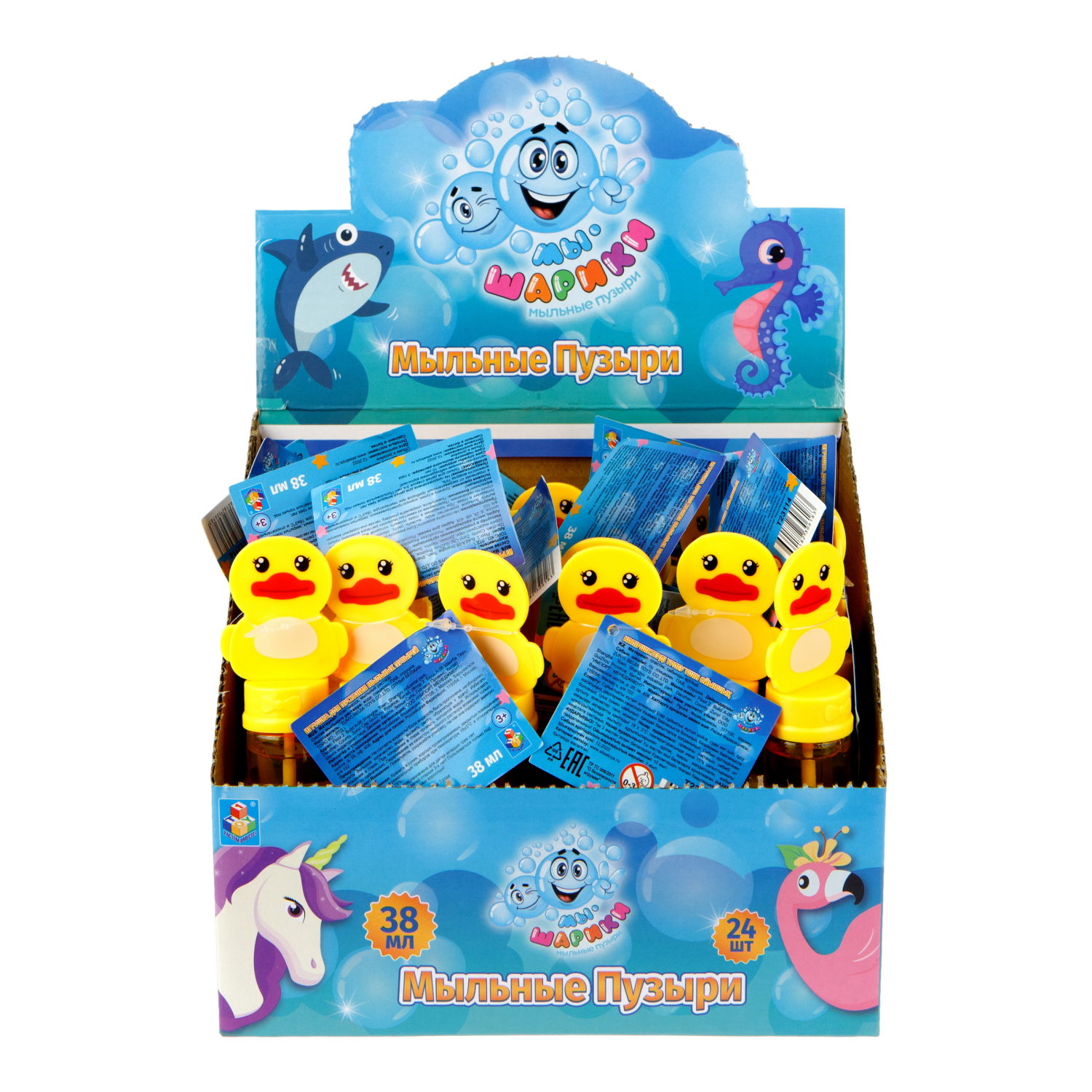 Мыльные пузыри 1TOY Мы-шарики! Утка, 38 мл