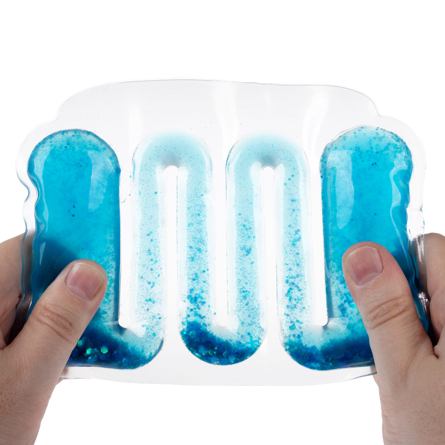 Акватубики переливайка 1TOY скользун с водой внутри, антистресс для рук, жмякалка, 4 цвета в ассортименте
