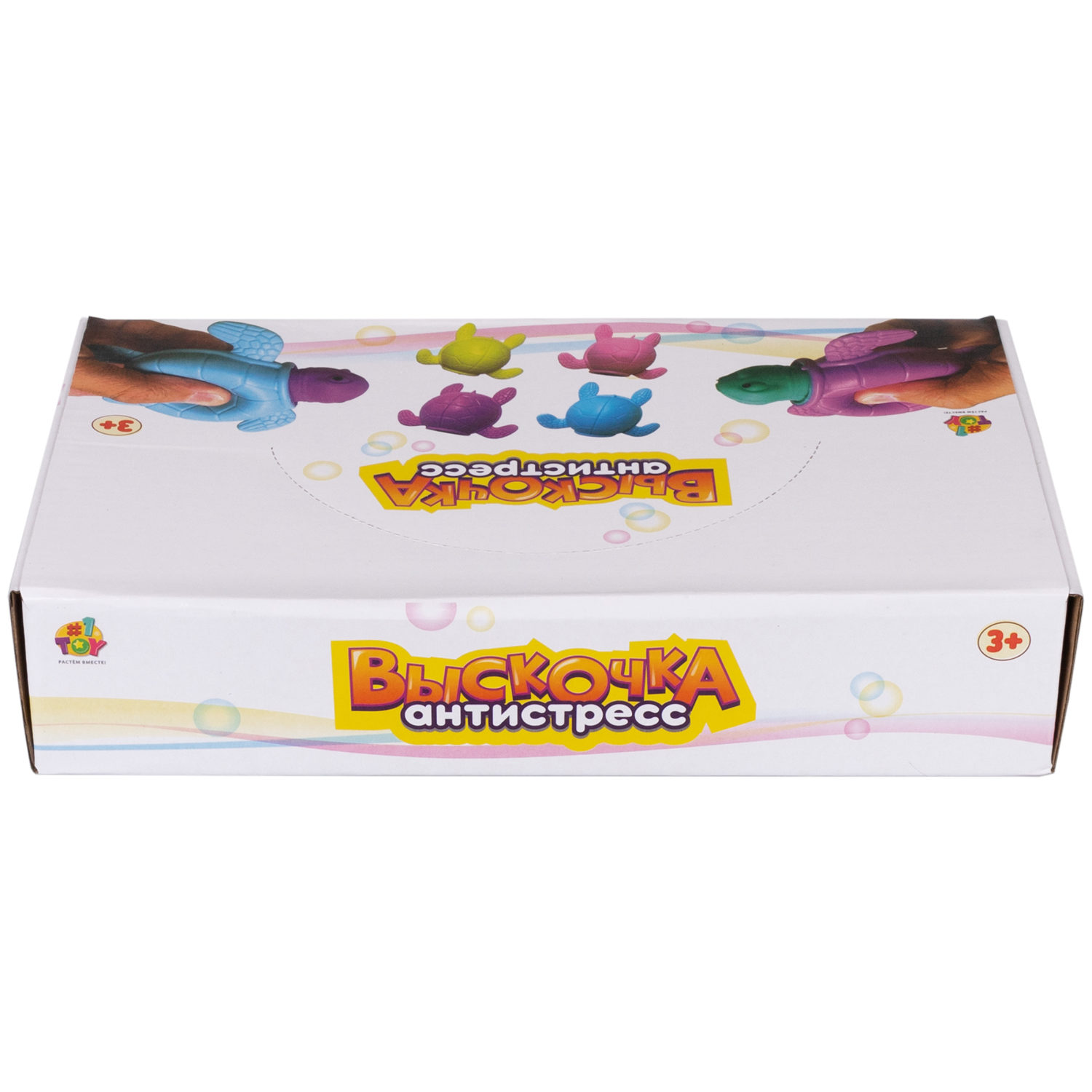 1TOY Жмяка "Выскочка. Черепаха" 9х6,5х6,5 см, 4 цвета в ассортименте