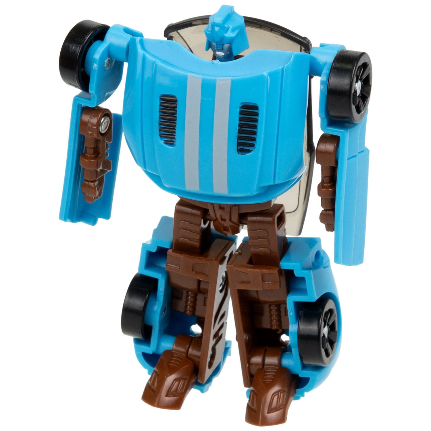 1toy Transcar mini робот-трансформер, 8 см, блистер (в асс. 2 вида, красный и синий)