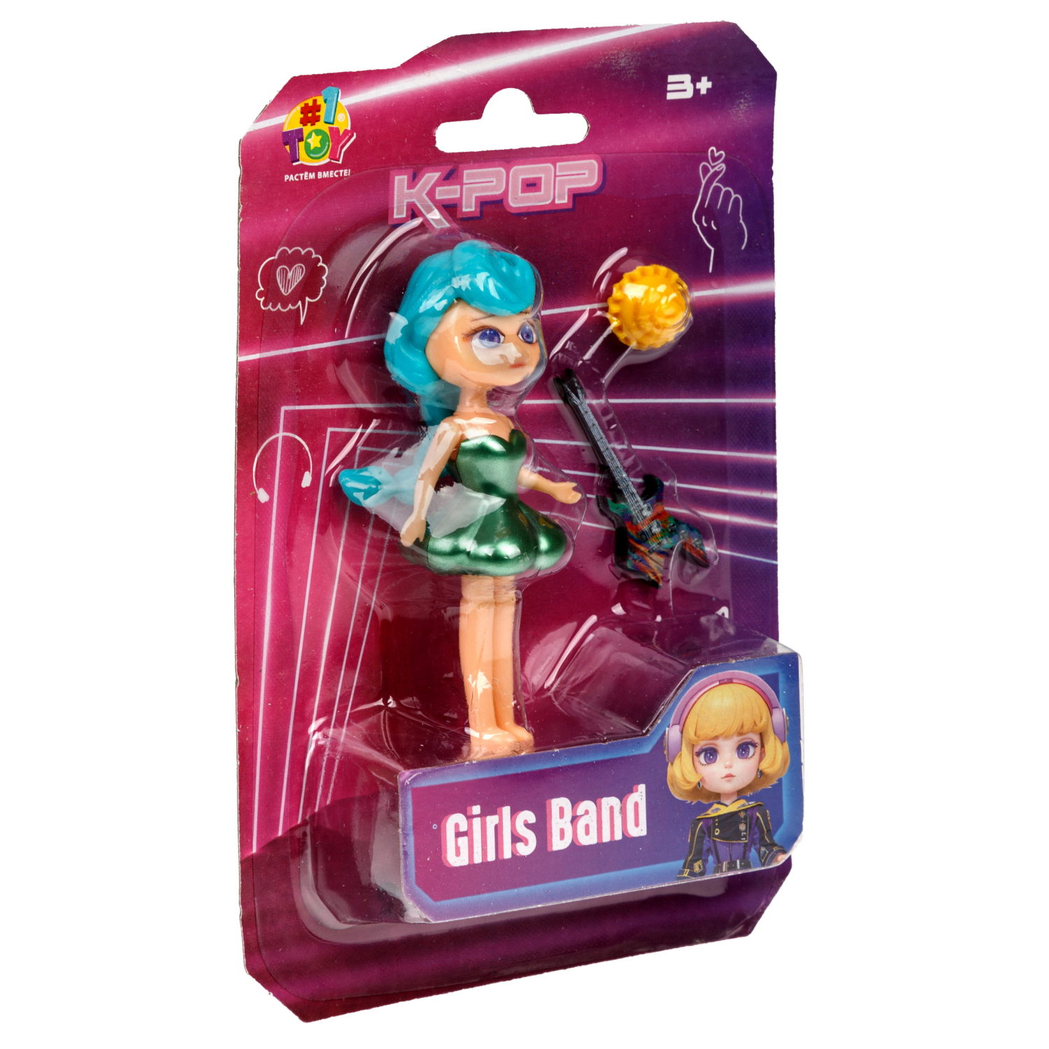 Кукла 1TOY K-POP Girls band с музыкальными инструментами, 30 видов в ассортименте