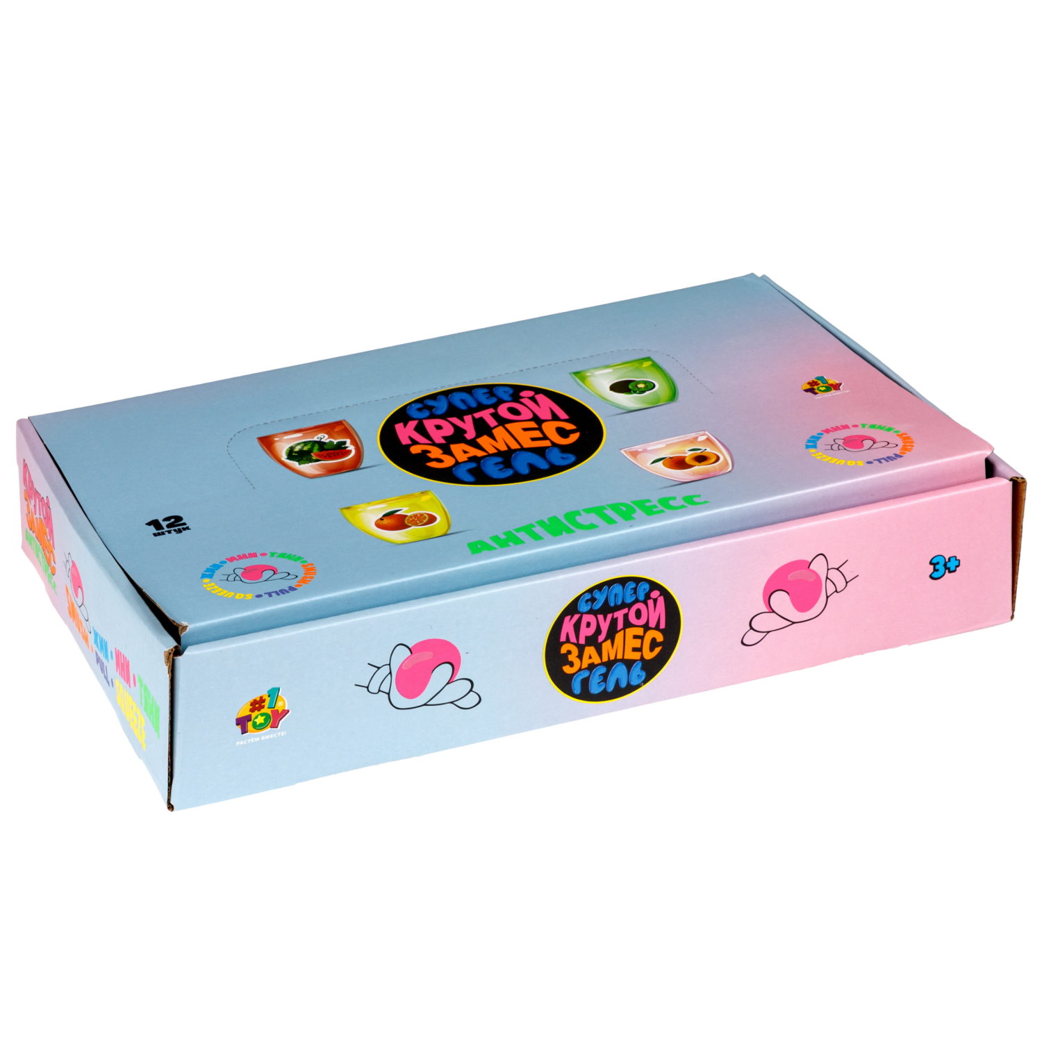 Антистресс-игрушка 1TOY Крутой замес Супергель Напитки, в ассортименте, 10,5х6х6 см