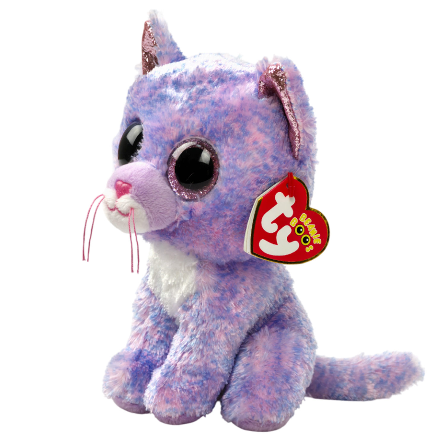 Мягкая игрушка TY Beanie Boo's лавандовый Котенок Cassidy, 15 см