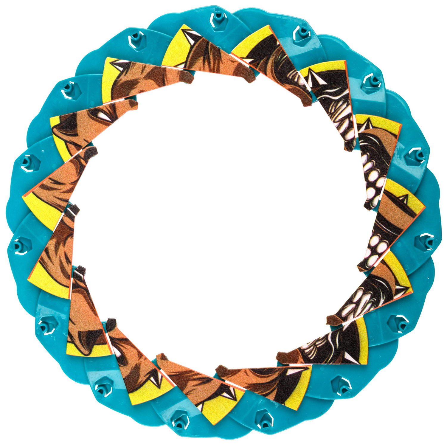 Фрисби складной 1TOY 12/25 см, с принтом, питбуль