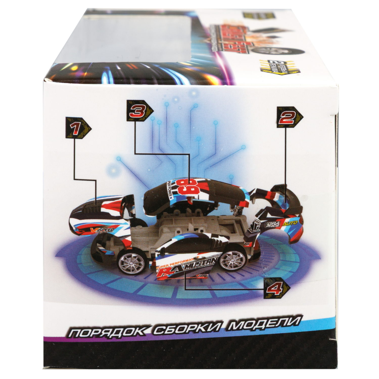 Машинка инерционная 2в1 1TOY CrashFest II , разборная, 13 см, 4 вида