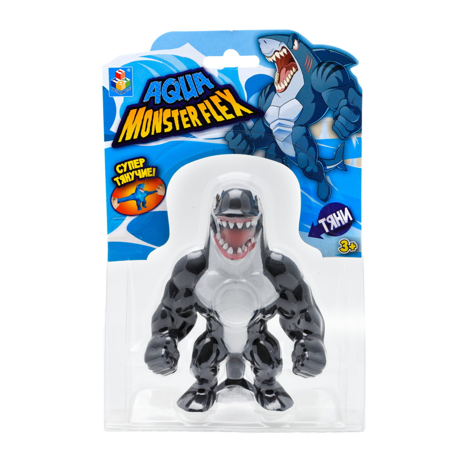 1Toy Игрушка для мальчика, тянучка монстр MONSTER FLEX AQUA, ОРК-КИТ, антистресс