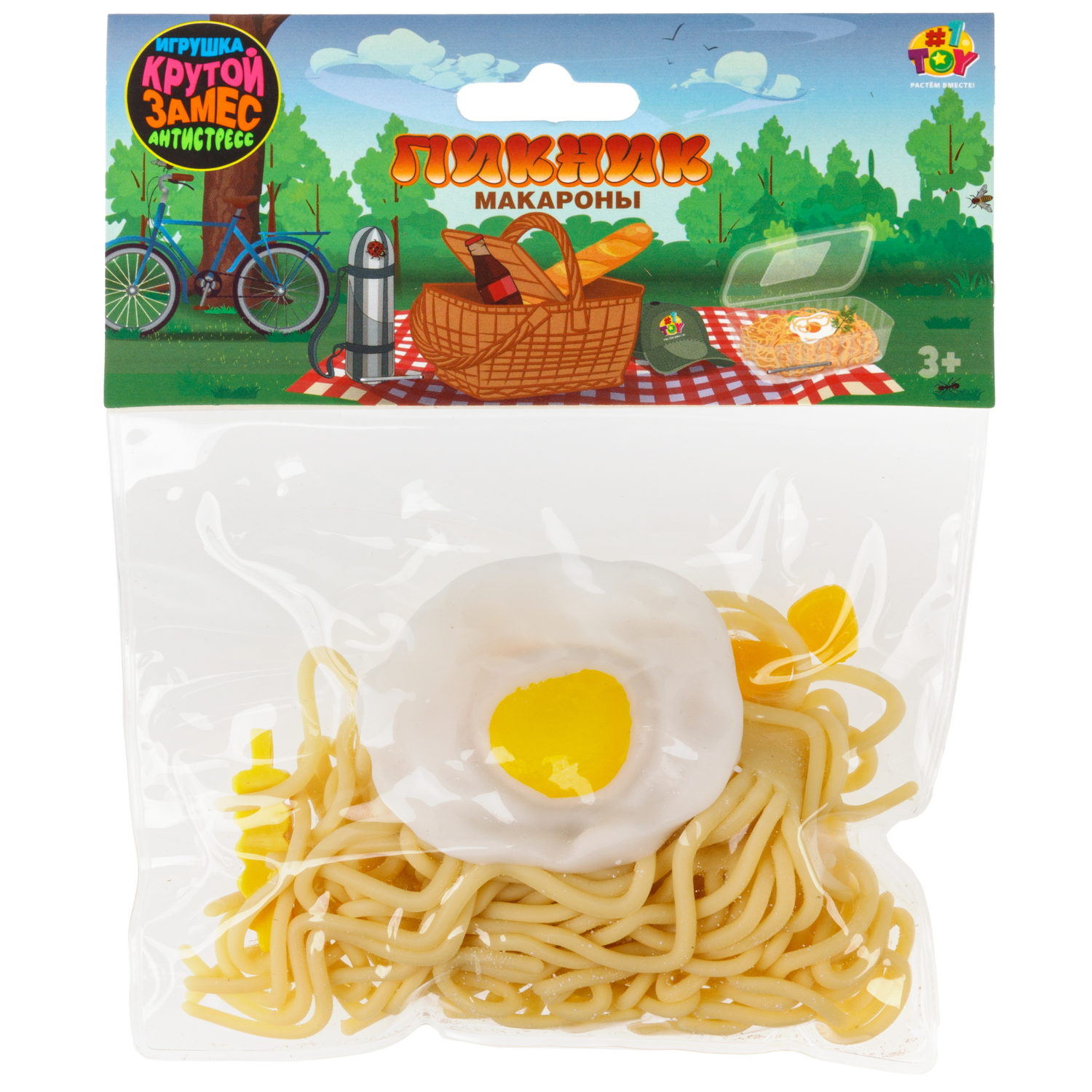 Игрушка-антистресс 1TOY Крутой замес «Макароны», в ассортименте