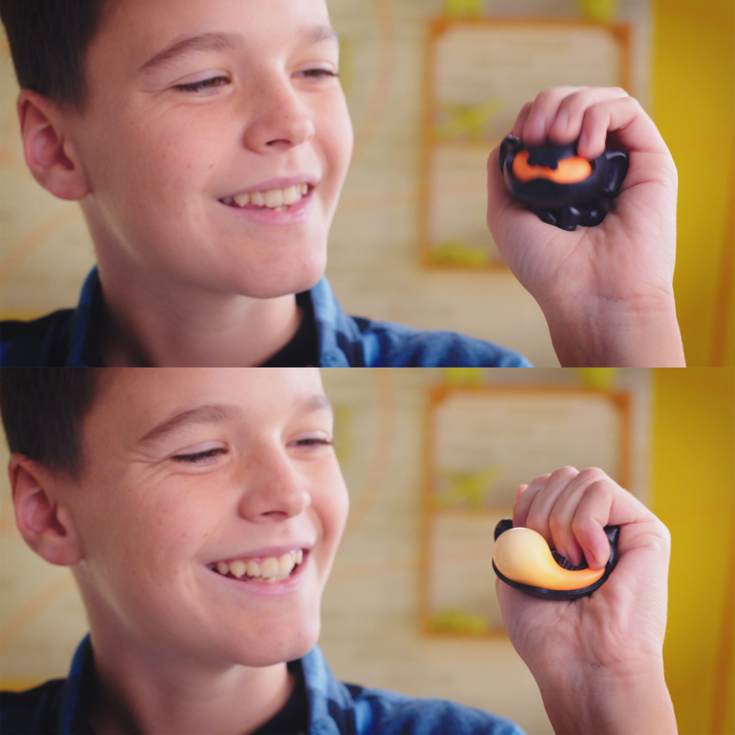 Игрушка-сюрприз 1TOY MONSTER BALL Крутой замес, антистресс, тянущиеся фигурки с шаром внутри, сквиши, 1 шт.